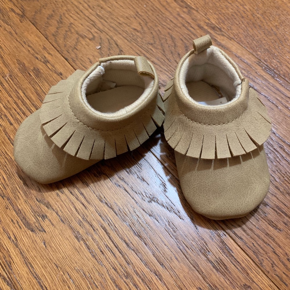 Tan Baby Mocs